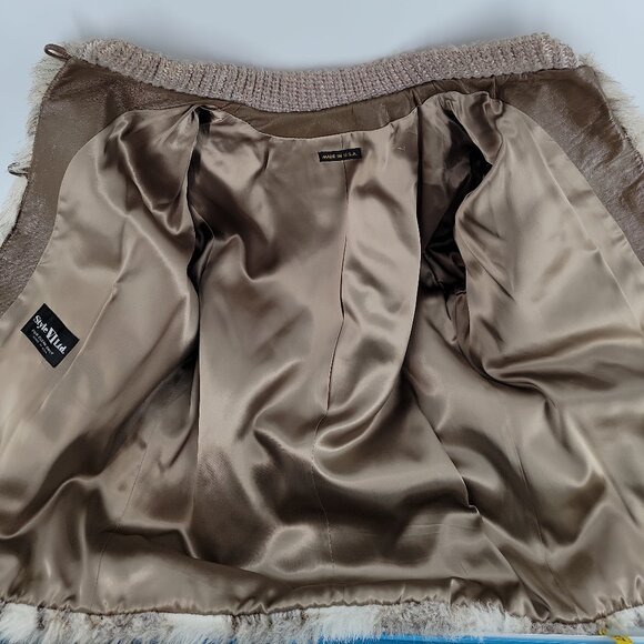 🧥 Studio VI Ltd. Faux Fur & Knit Jacket – Made in USA – Fully Lined - Picture 7 of 10